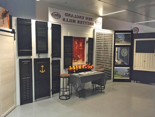 New England Shutter Mills Showcases Work at the New England Home Show